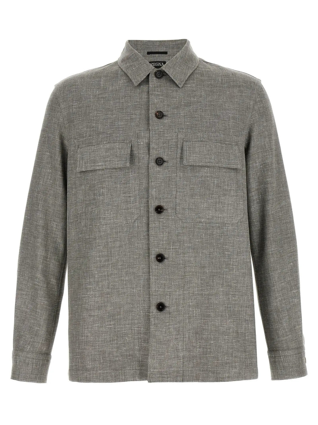 ZEGNA Beige Linen Blouse
