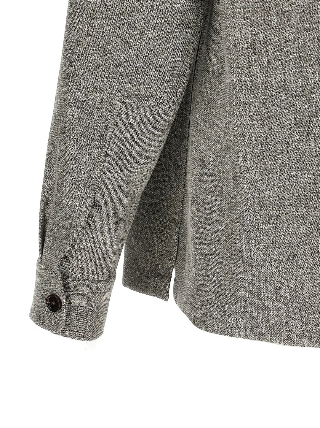 ZEGNA Beige Linen Blouse