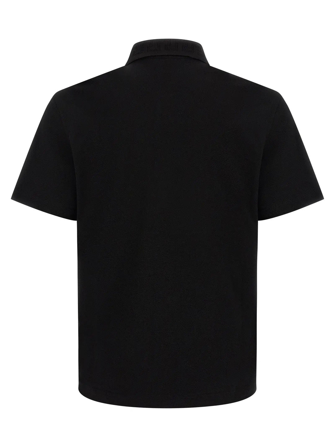 Versace Black Cotton Polo Shirt