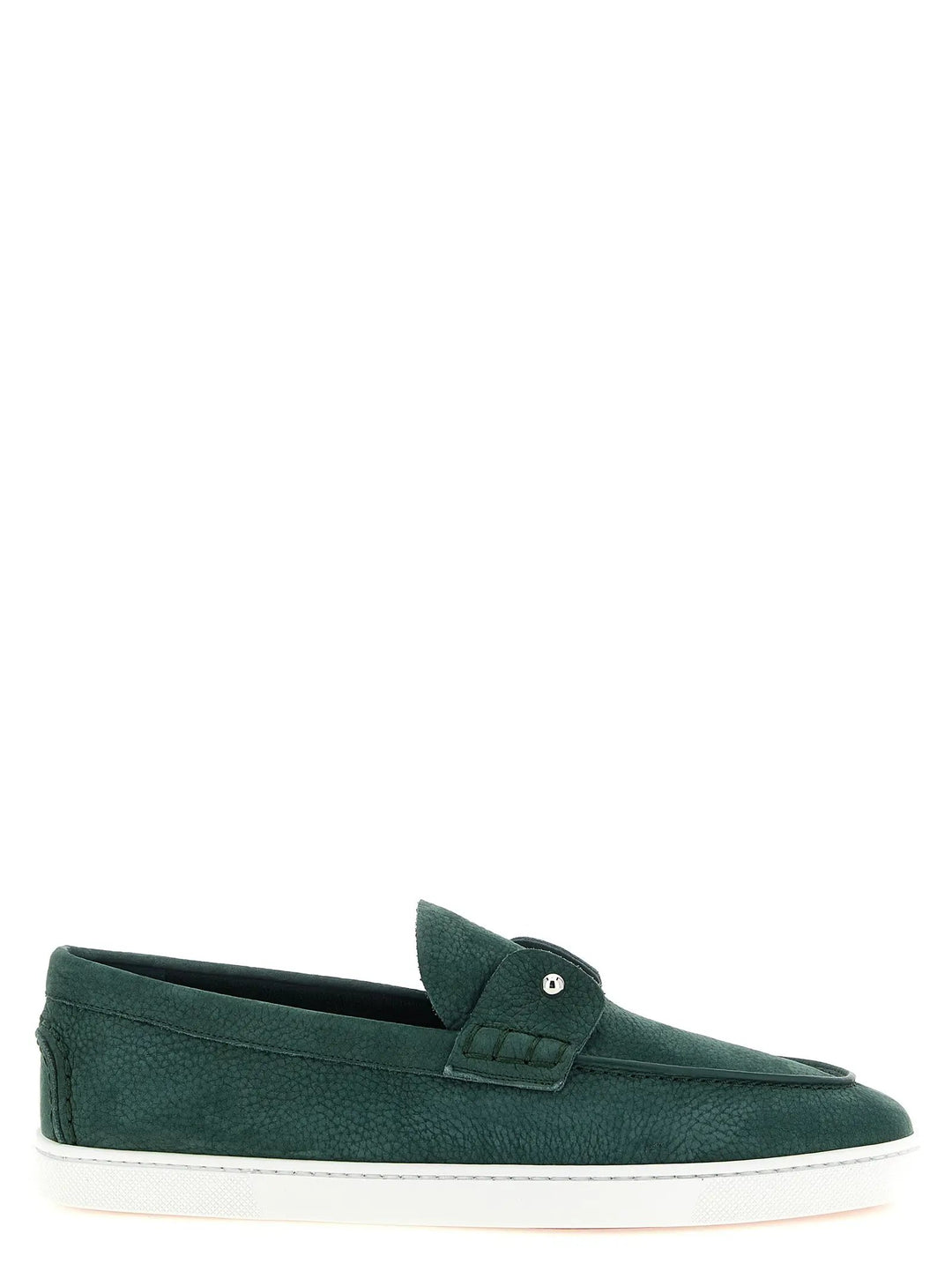 Christian Louboutin Bicolor Calfskin Slip-On Loafers
