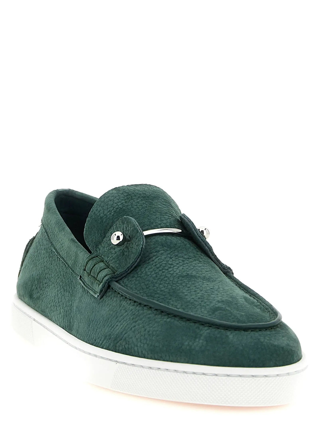 Christian Louboutin Bicolor Calfskin Slip-On Loafers