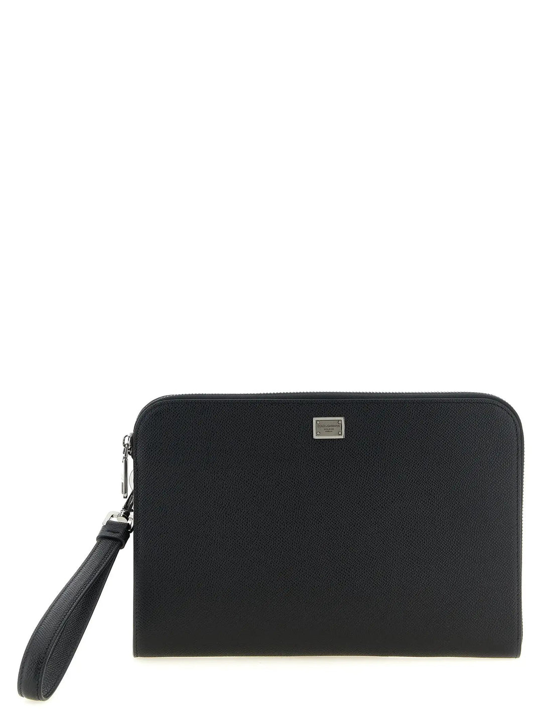 Dolce &amp; Gabbana Black Calfskin Clutch Bag