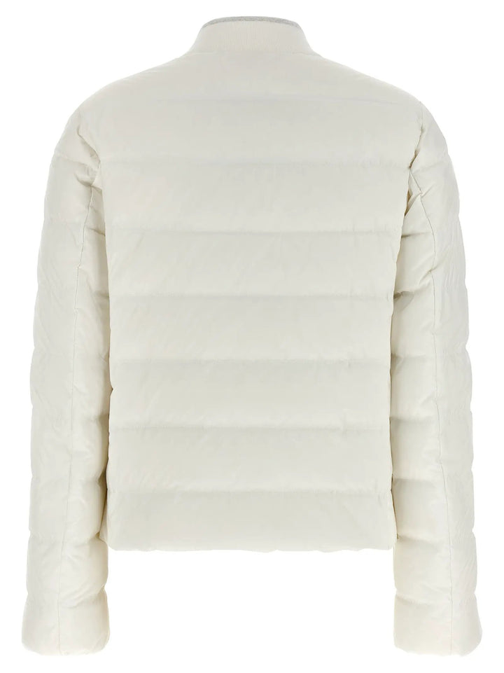Brunello Cucinelli White Polyester Full-Length Jacket