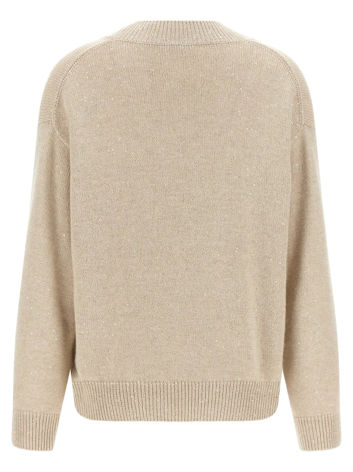 Brunello Cucinelli Beige Cashmere Cardigan