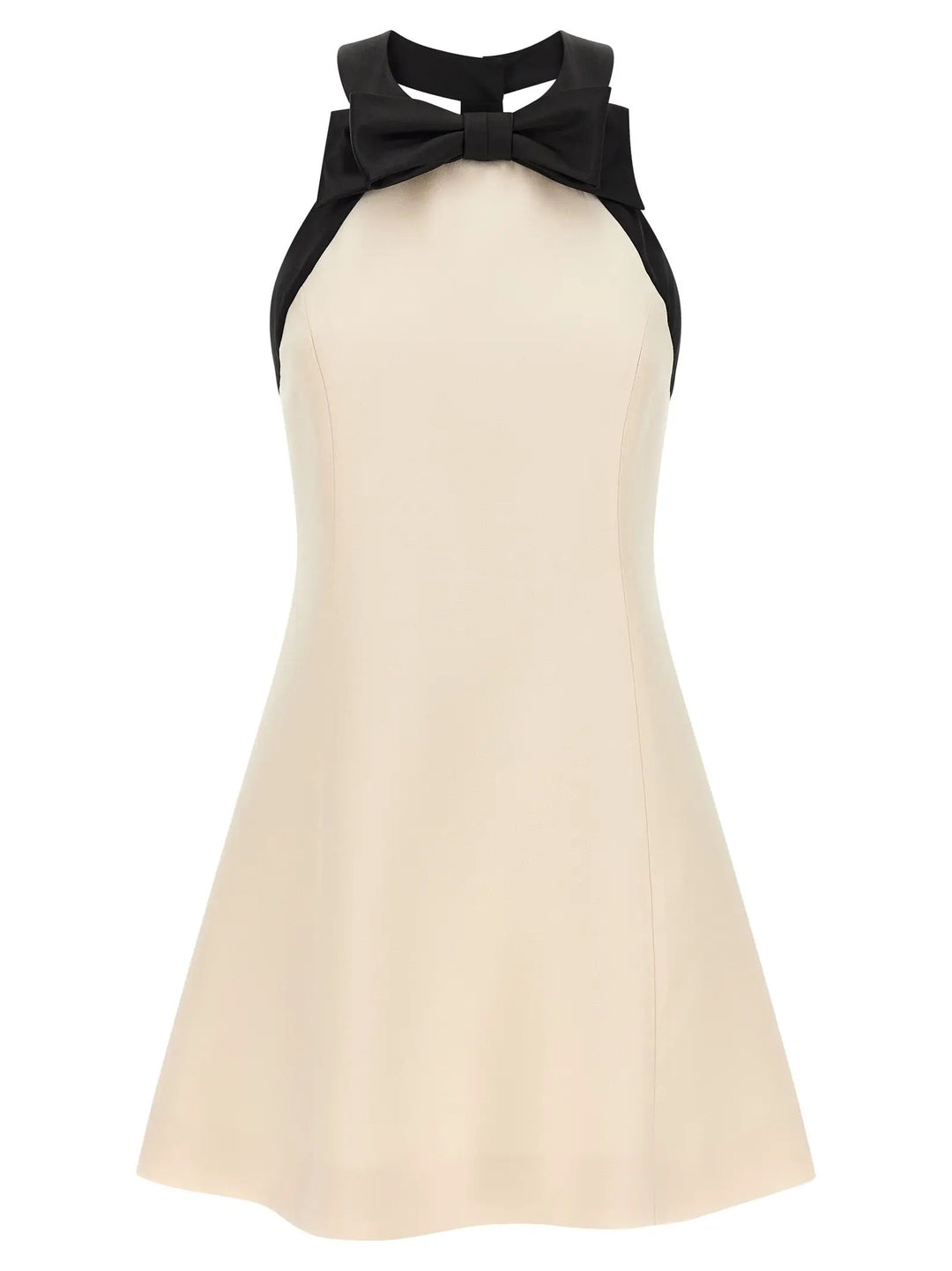 Valentino Garavani Bicolor Virgin Wool Short Dress