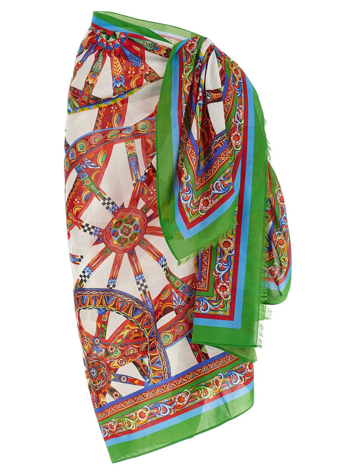 Dolce &amp; Gabbana Multicolor Cotton Long Skirt