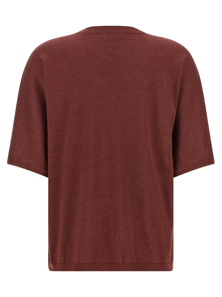 Brunello Cucinelli Bordeaux Cashmere Cardigan
