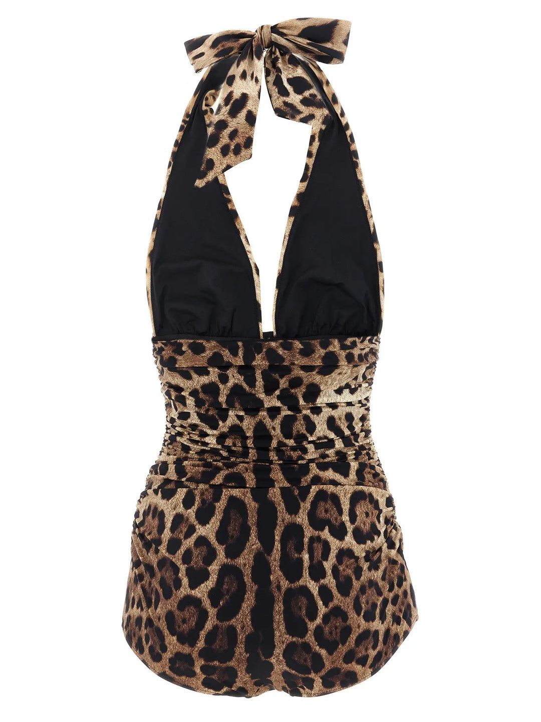 Dolce &amp; Gabbana Brown Polyamide One-Piece Swimsuit