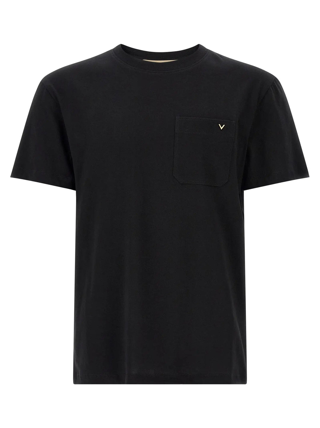 Valentino Garavani Black Cotton T-Shirt