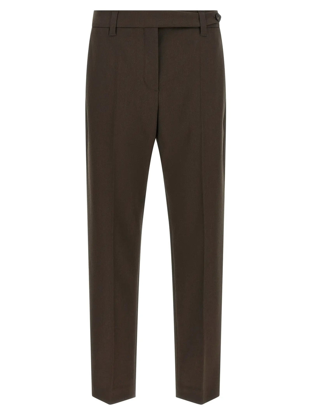 Brunello Cucinelli Brown Virgin Wool Dress Pants