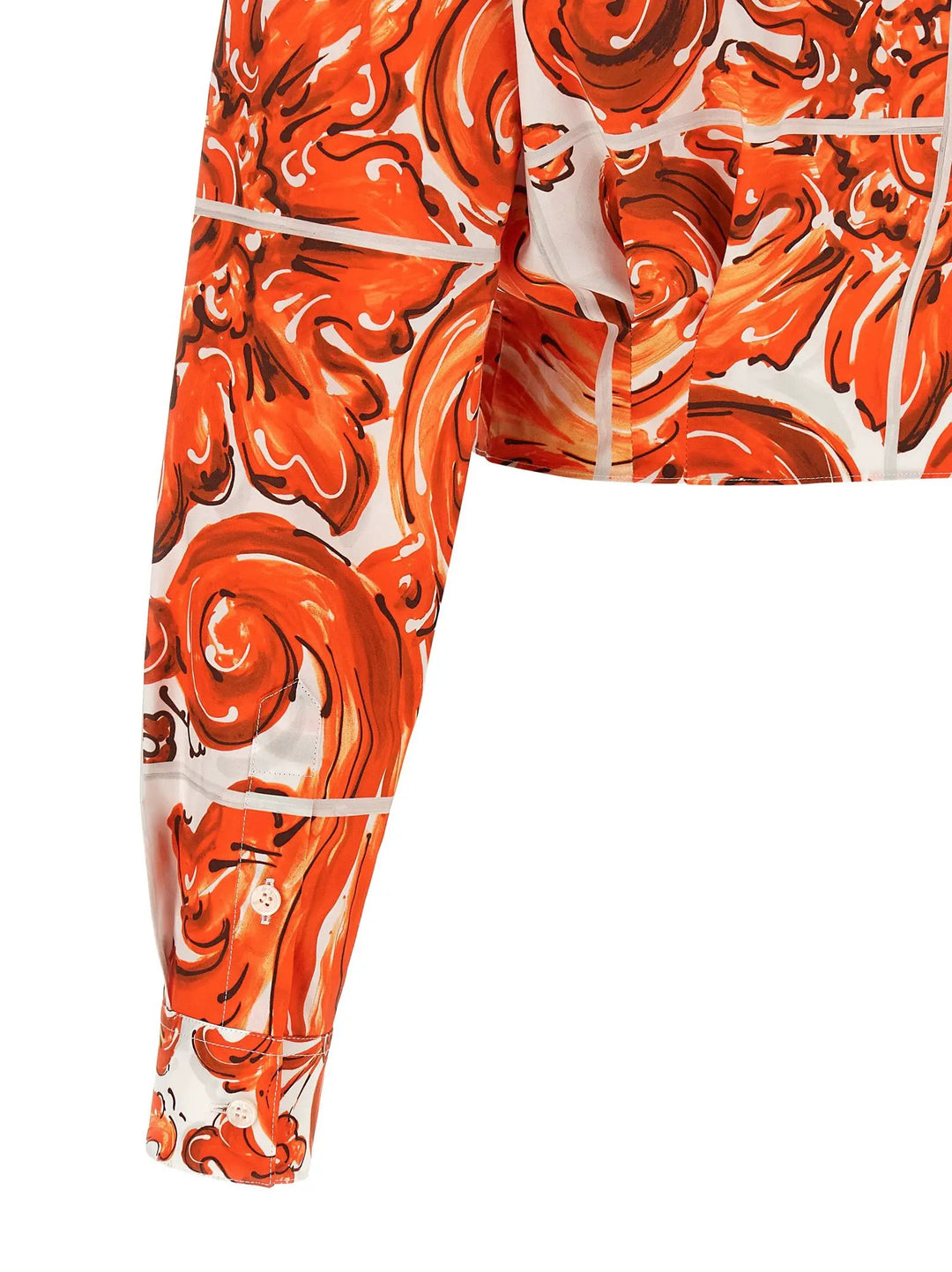 Dolce &amp; Gabbana Orange Cotton Blouse