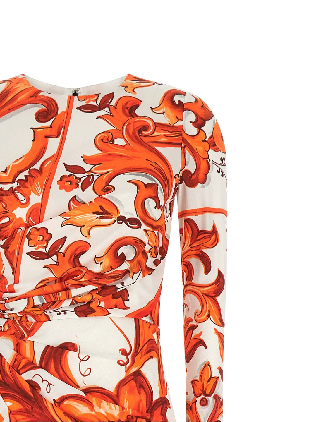 Dolce &amp; Gabbana Orange Viscose Long Dress