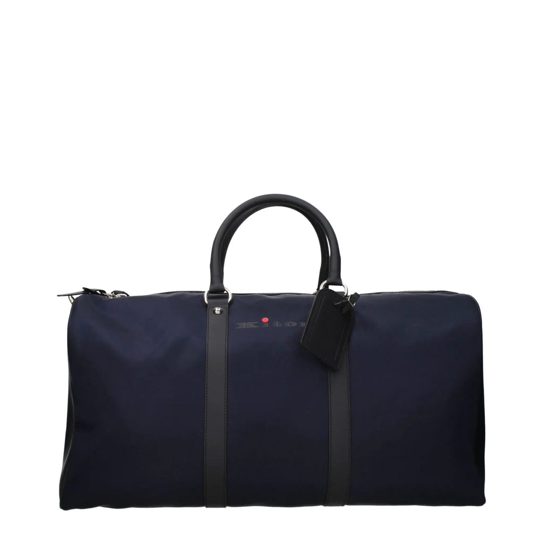 Kiton Blue Nylon Luggage And Travel