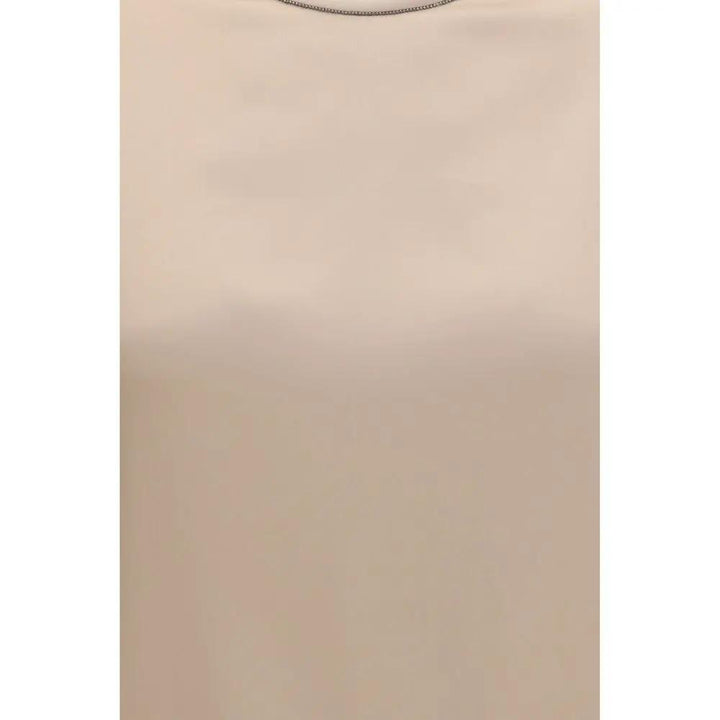 Brunello Cucinelli Beige Elastane Blouse