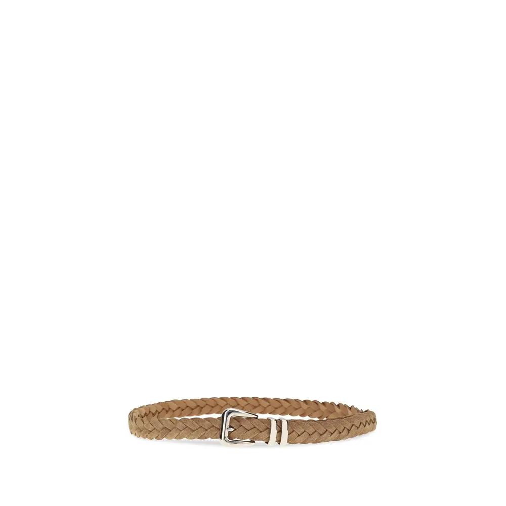 Brunello Cucinelli Sample Sale | Brunello Cucinelli Beige Calf Leather Bos Taurus Regular Belt - | Designer outlet