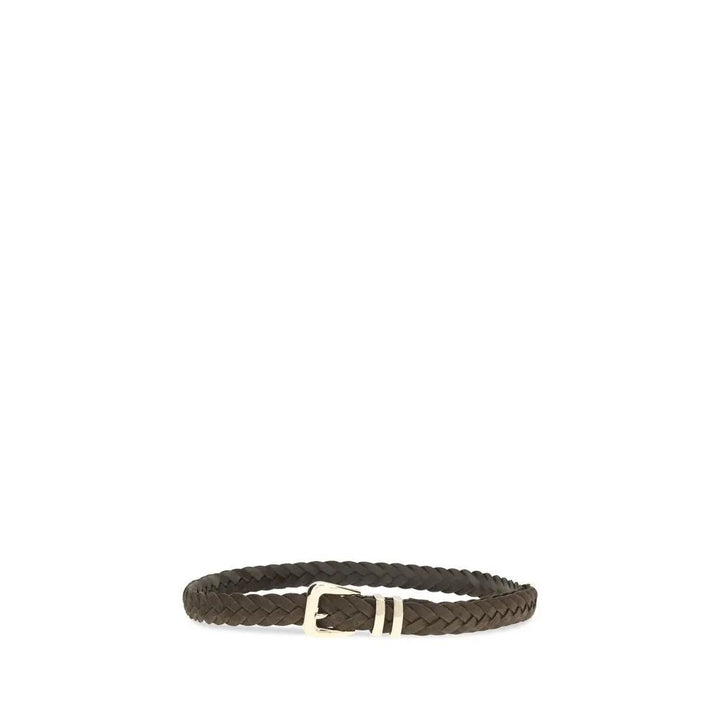 Brunello Cucinelli Brown Calf Leather Bos Taurus Regular Belt