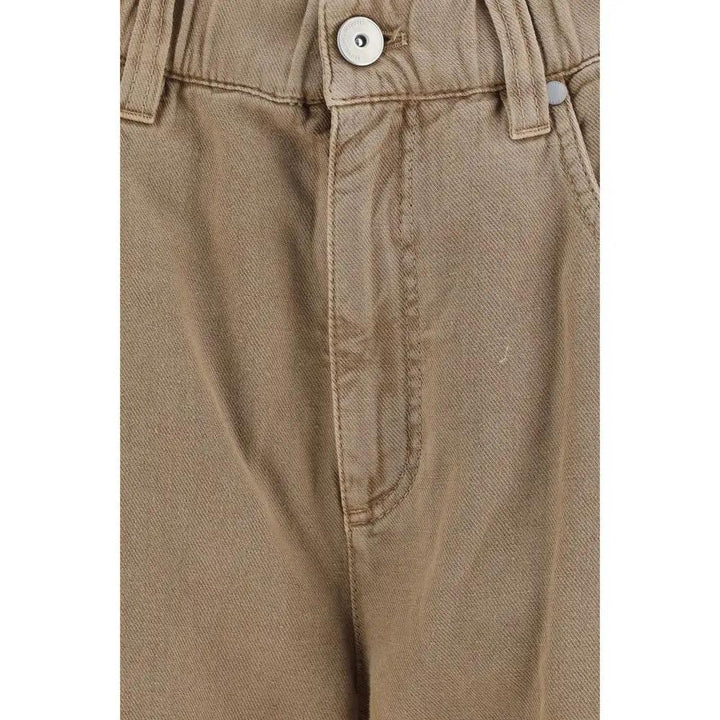 Brunello Cucinelli Beige Cotton Jeans Denim