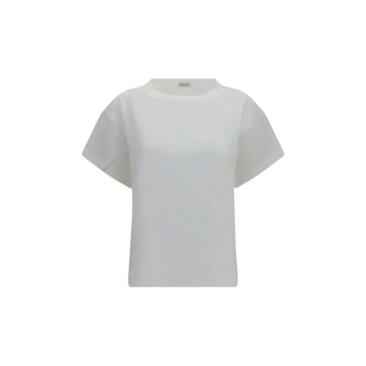 Brunello Cucinelli White Cotton T-Shirt