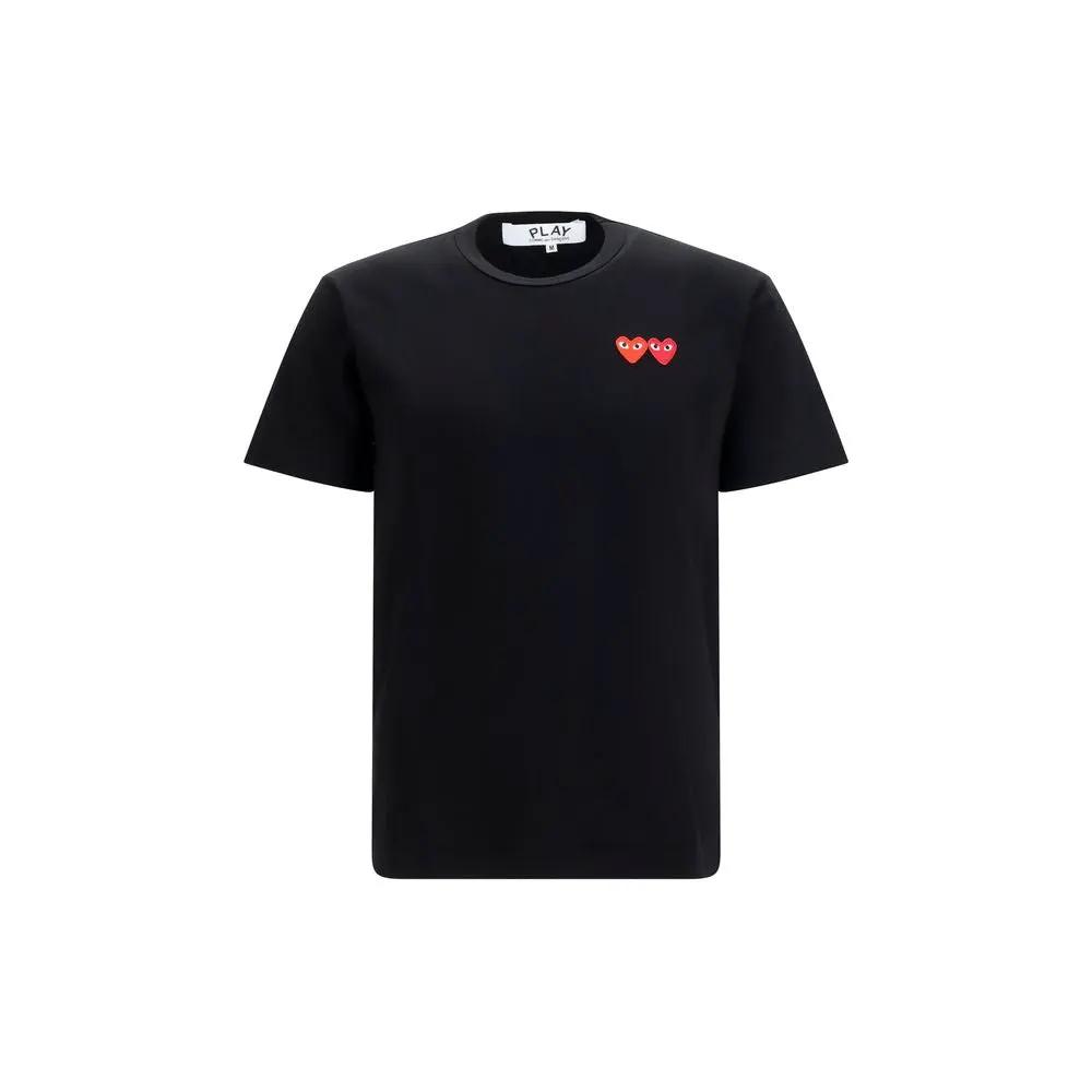 Comme Des Garçons Play Black Cotton T-Shirt