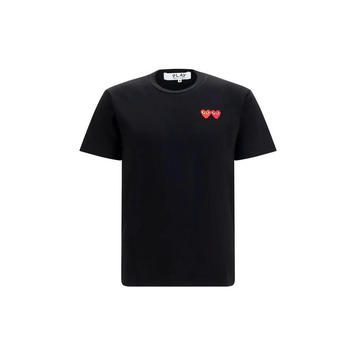 Comme Des Garçons Play Black Cotton T-Shirt