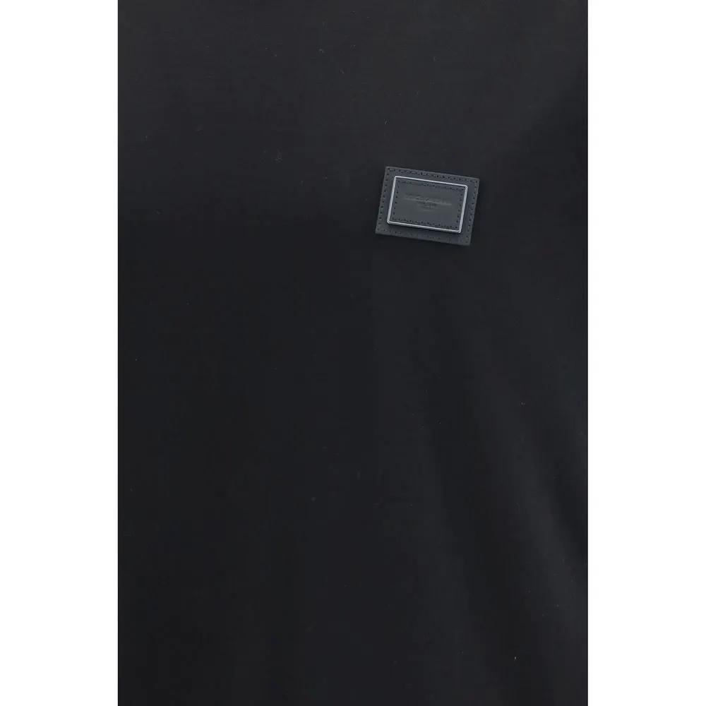 Dolce &amp; Gabbana Black Cotton T-Shirt