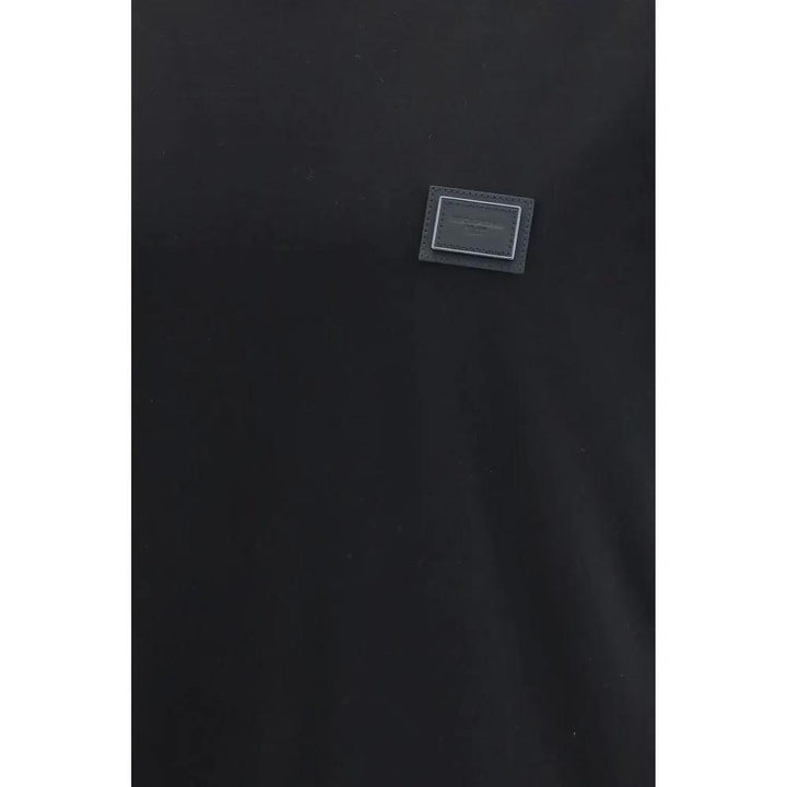 Dolce &amp; Gabbana Black Cotton T-Shirt