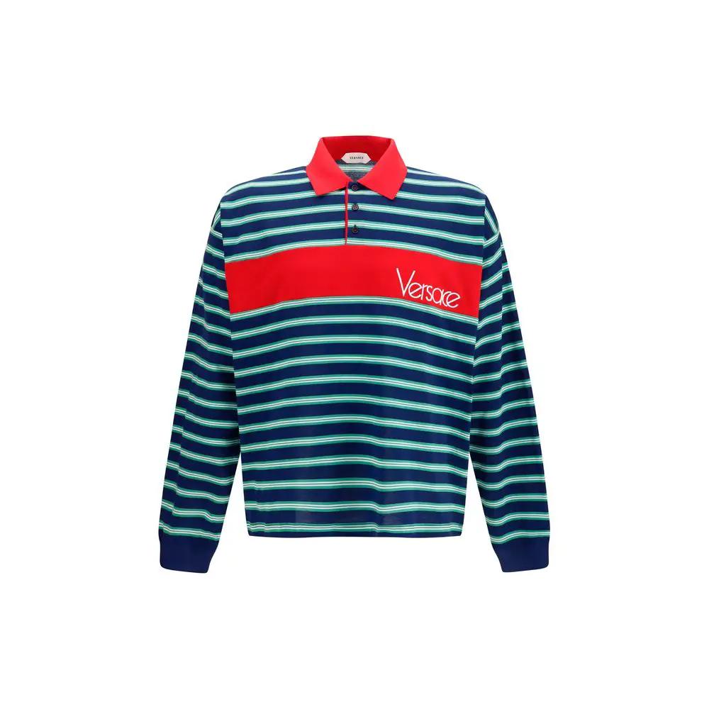 Versace Multicolor Cotton Polo Shirt