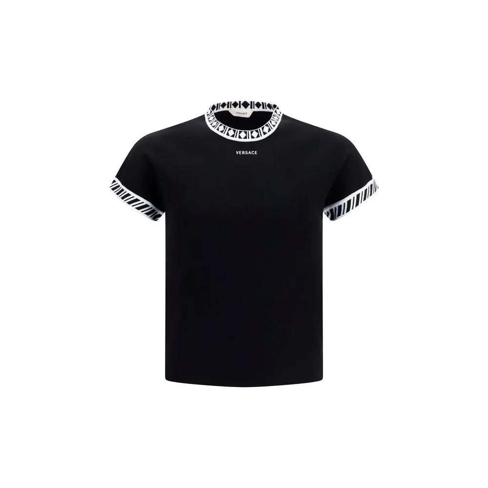 Versace Black Cotton T-Shirt