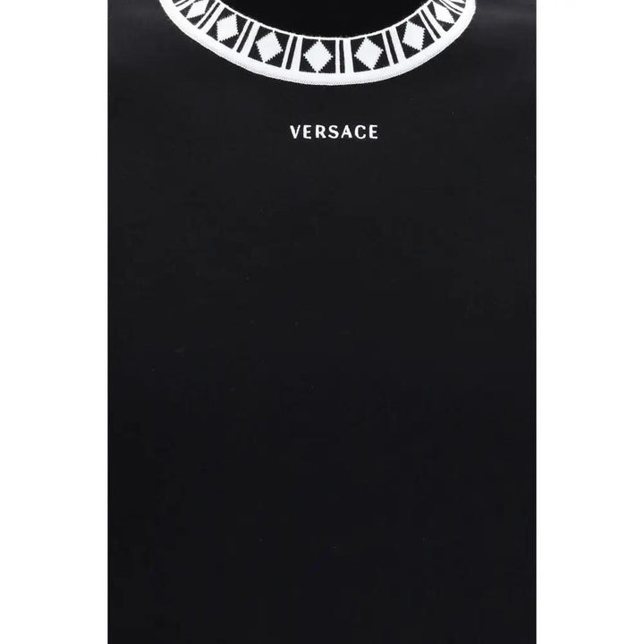Versace Black Cotton T-Shirt