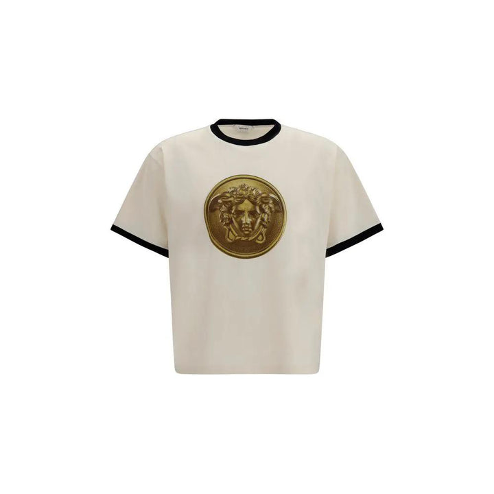 Versace Beige Cotton T-Shirt