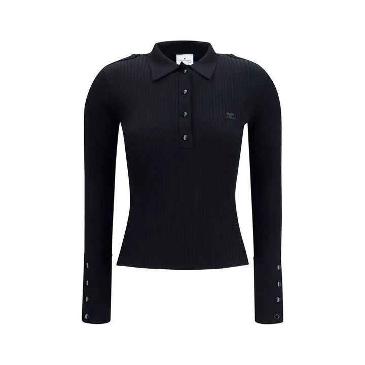 Courrèges Black Viscose Dress Shirt