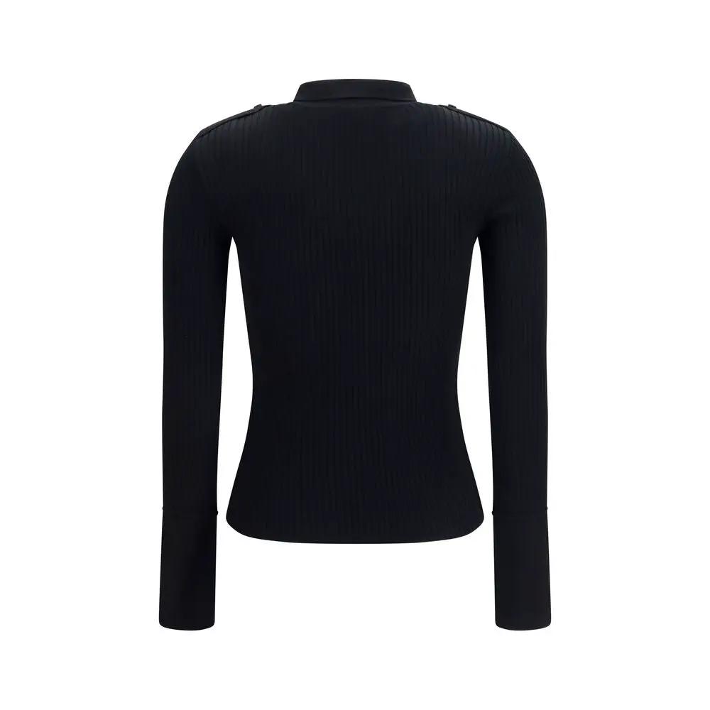 Courrèges Sample Sale | Courrèges Black Viscose Dress Shirt - | Designer outlet