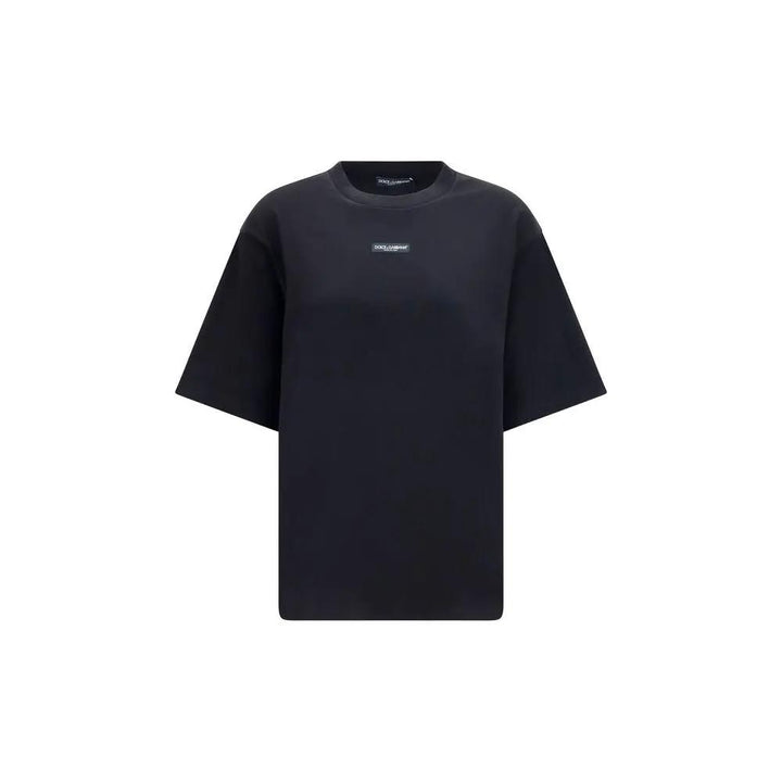Dolce &amp; Gabbana Black Cotton T-Shirt