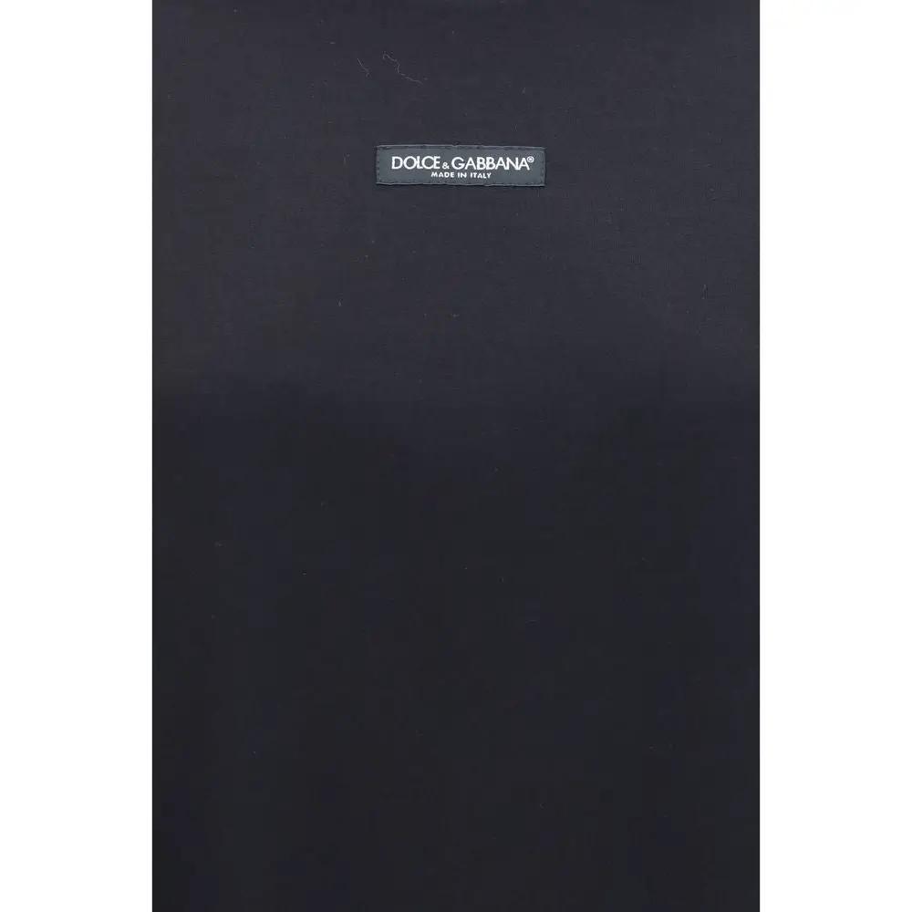 Dolce &amp; Gabbana Black Cotton T-Shirt
