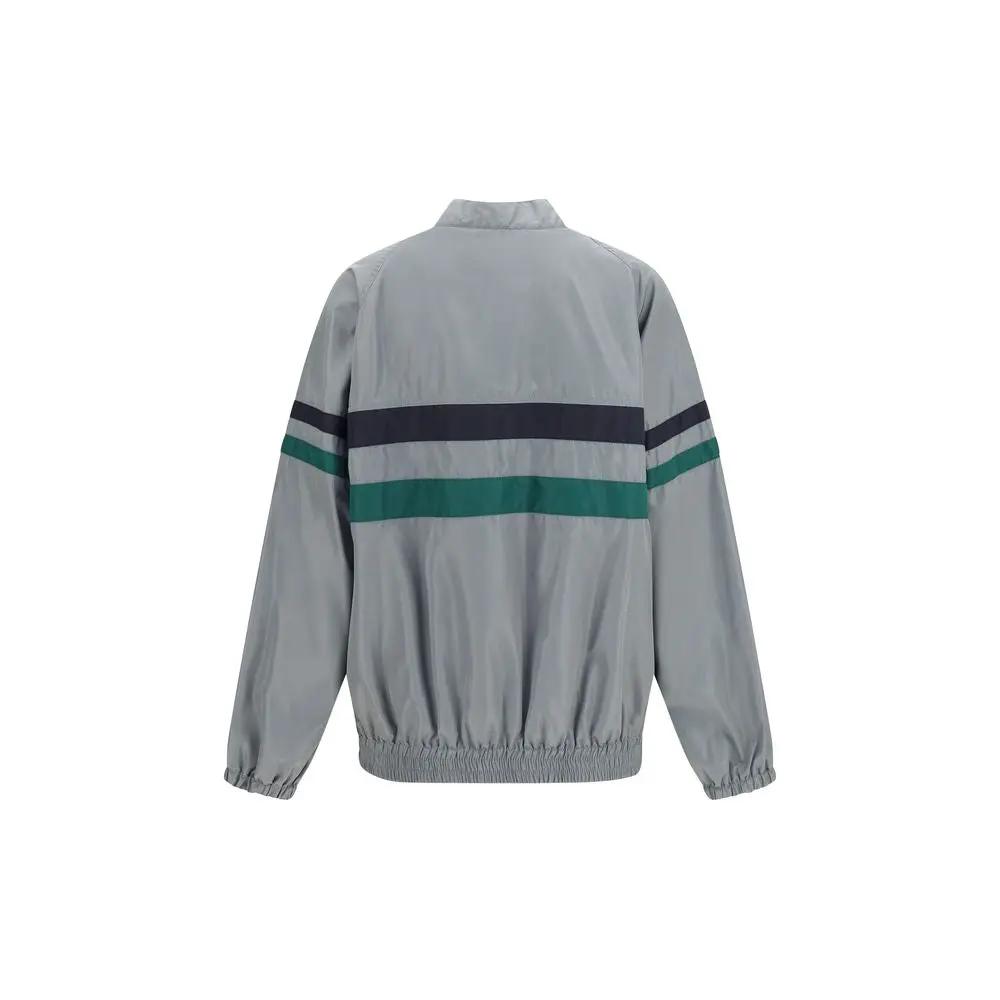 Miu Miu Gray Polyester Shell Jacket