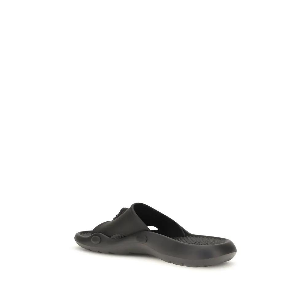 Versace Black Rubber Sandals