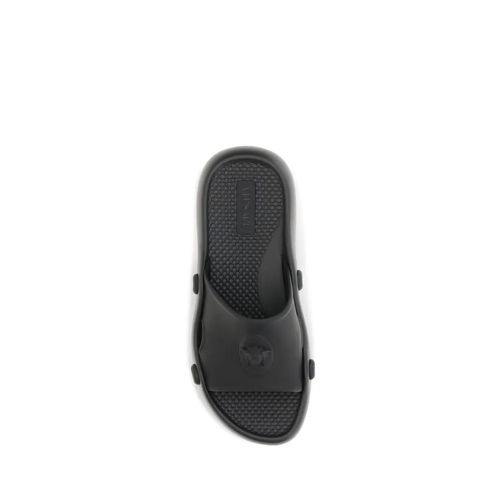Versace Black Rubber Sandals