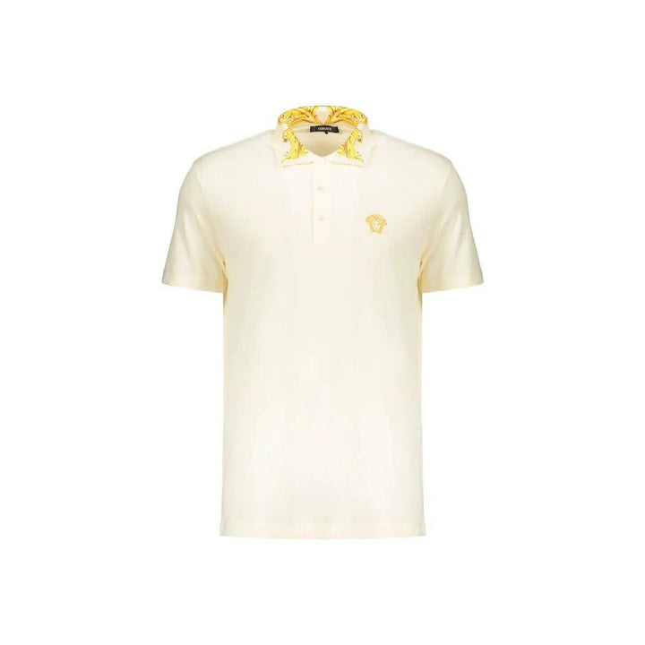 Versace Bicolor Cotton Polo Shirt