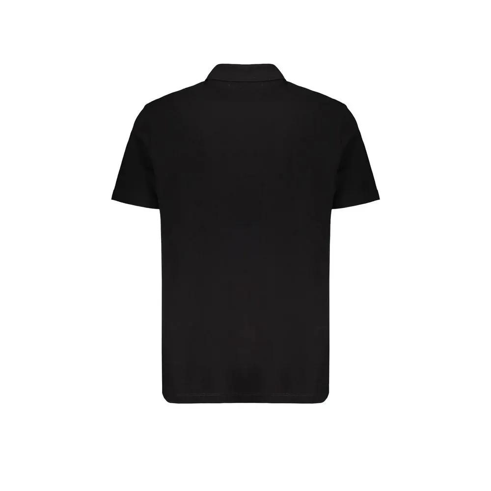 Versace Black Cotton Polo Shirt