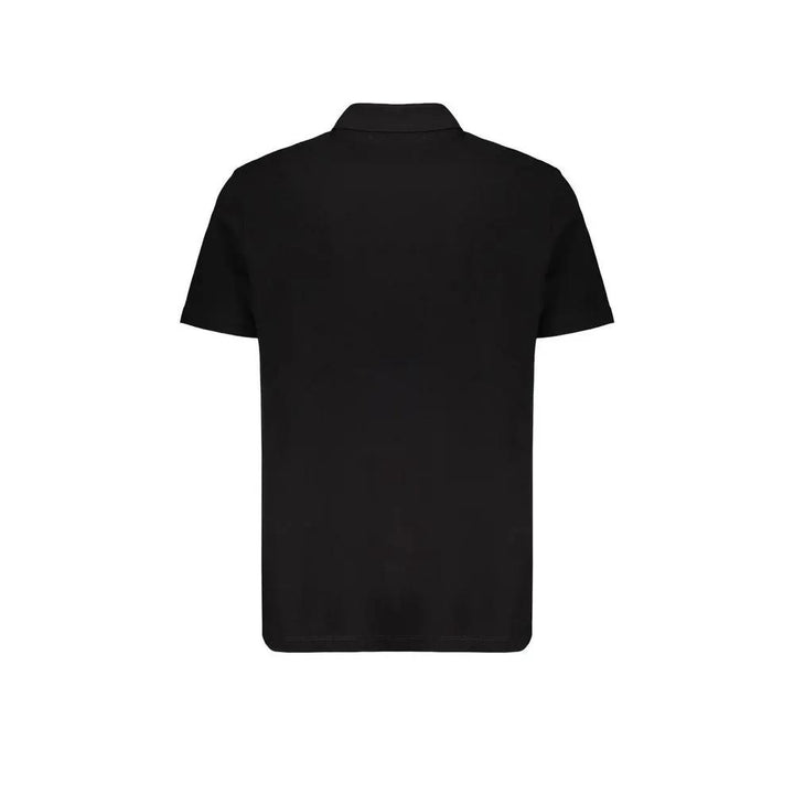 Versace Black Cotton Polo Shirt