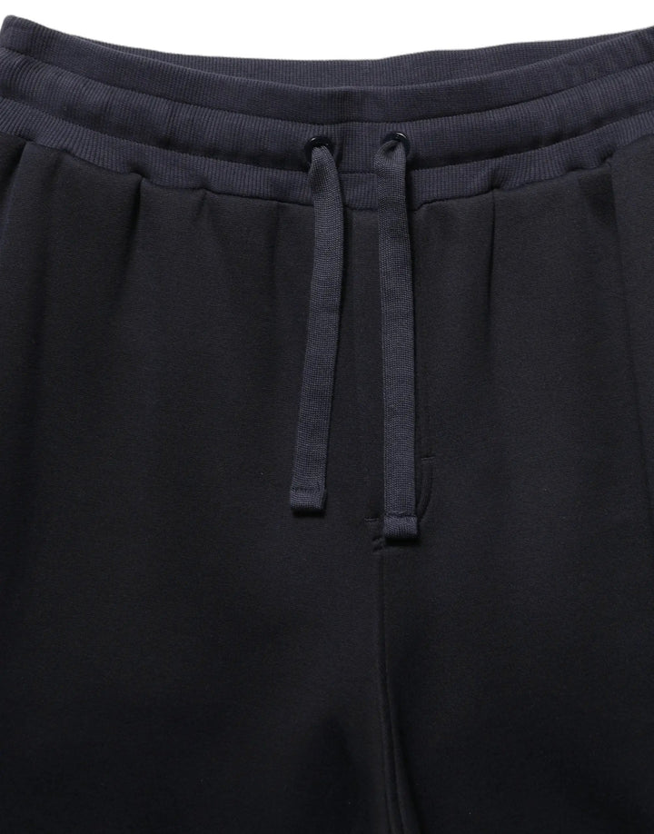 Dolce &amp; Gabbana Black Drawstring Viscose Jogger Men Sweatpants Pants