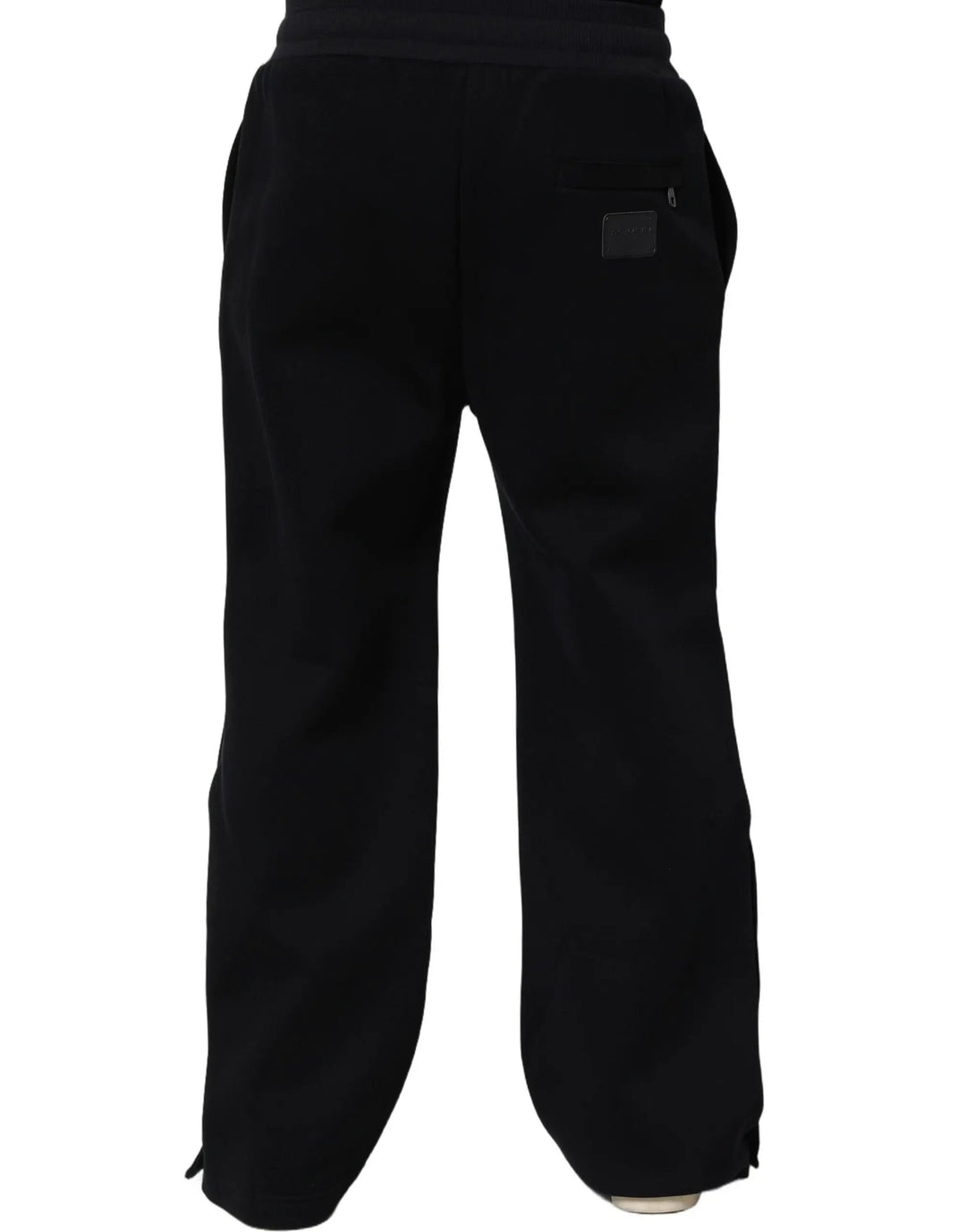Dolce &amp; Gabbana Black Drawstring Viscose Jogger Men Sweatpants Pants