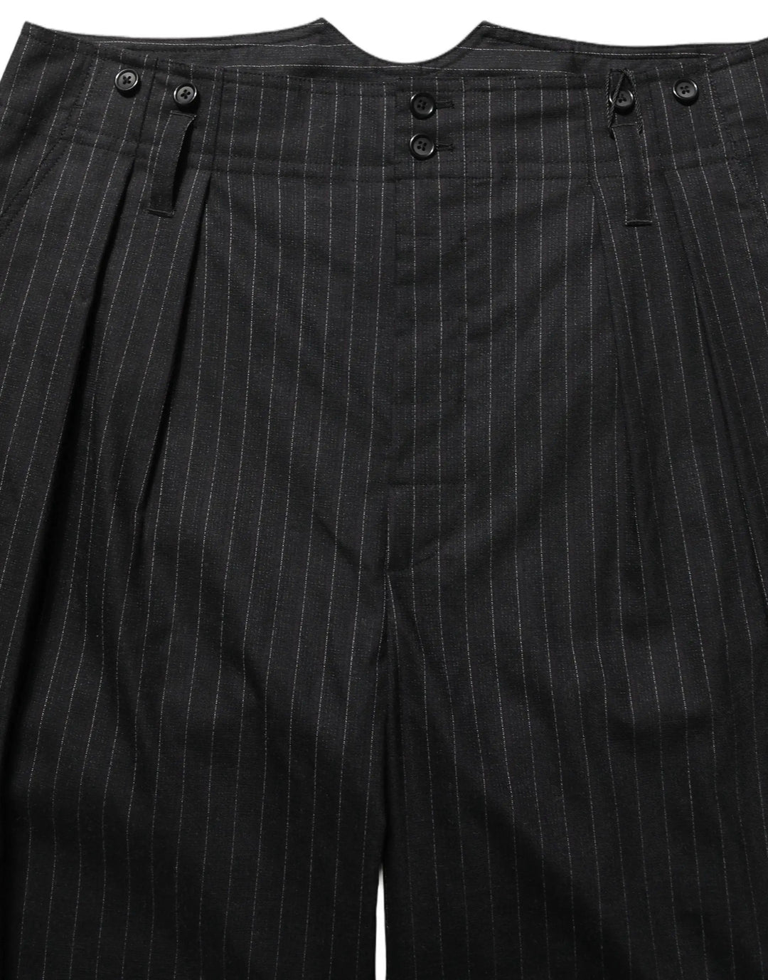 Dolce &amp; Gabbana Black Pinstripe Wool Men Dress Trouser Pants