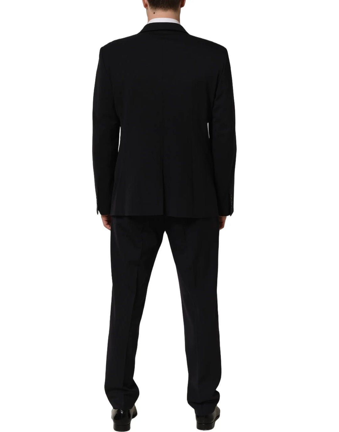 Dolce &amp; Gabbana Black Wool Slim Fit Formal Men 2 Piece Suit
