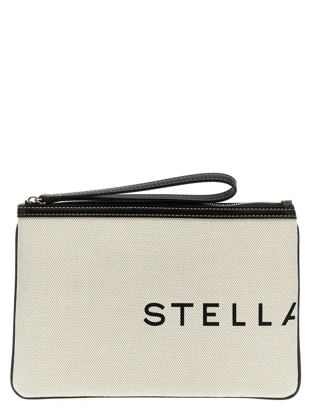 Stella McCartney Beige Cotton Clutch Bag