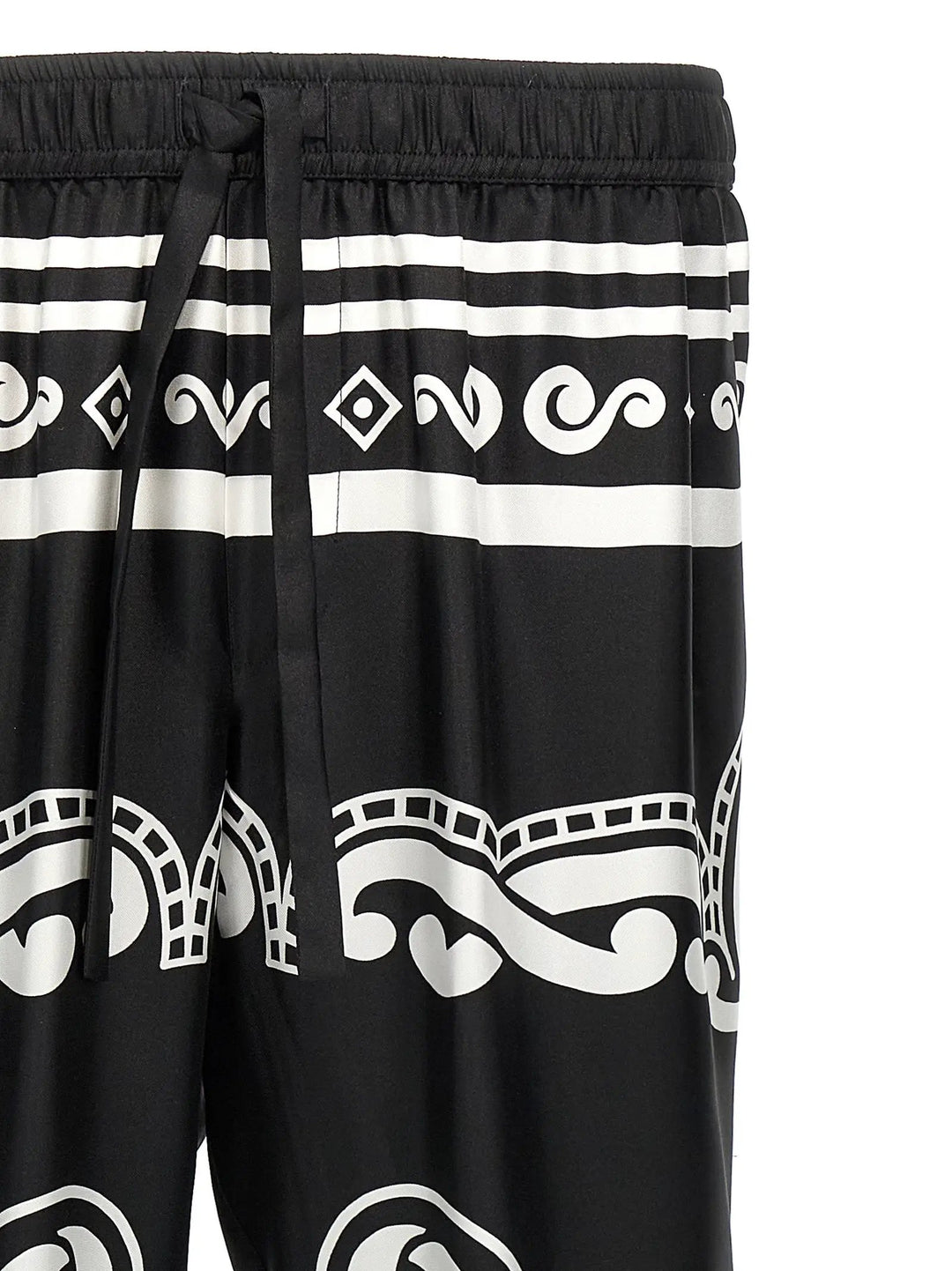 Dolce &amp; Gabbana Bicolor Silk Casual Pants