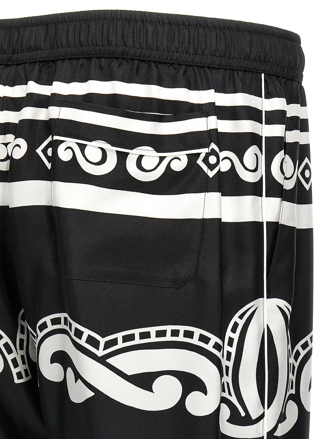 Dolce &amp; Gabbana Bicolor Silk Casual Pants
