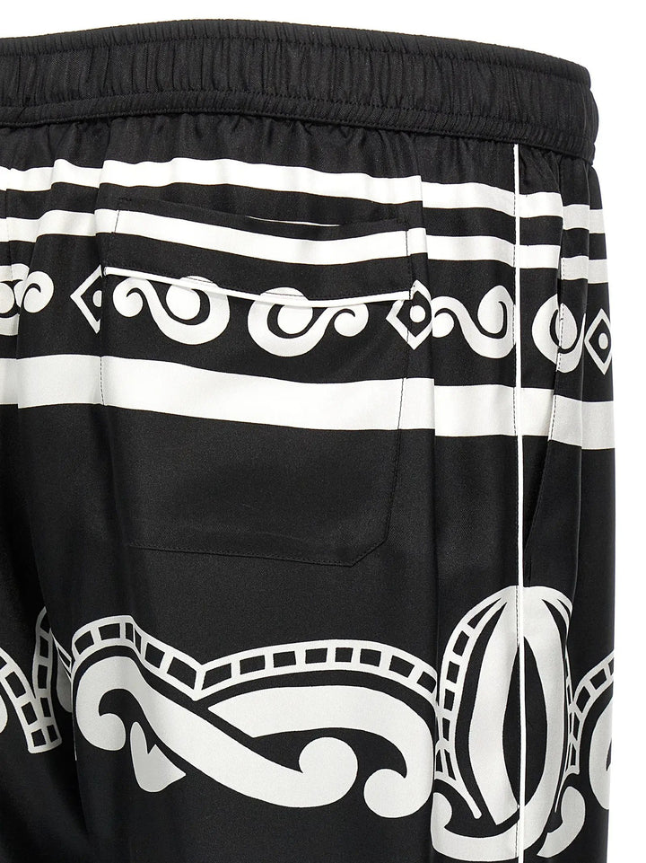 Dolce &amp; Gabbana Bicolor Silk Casual Pants