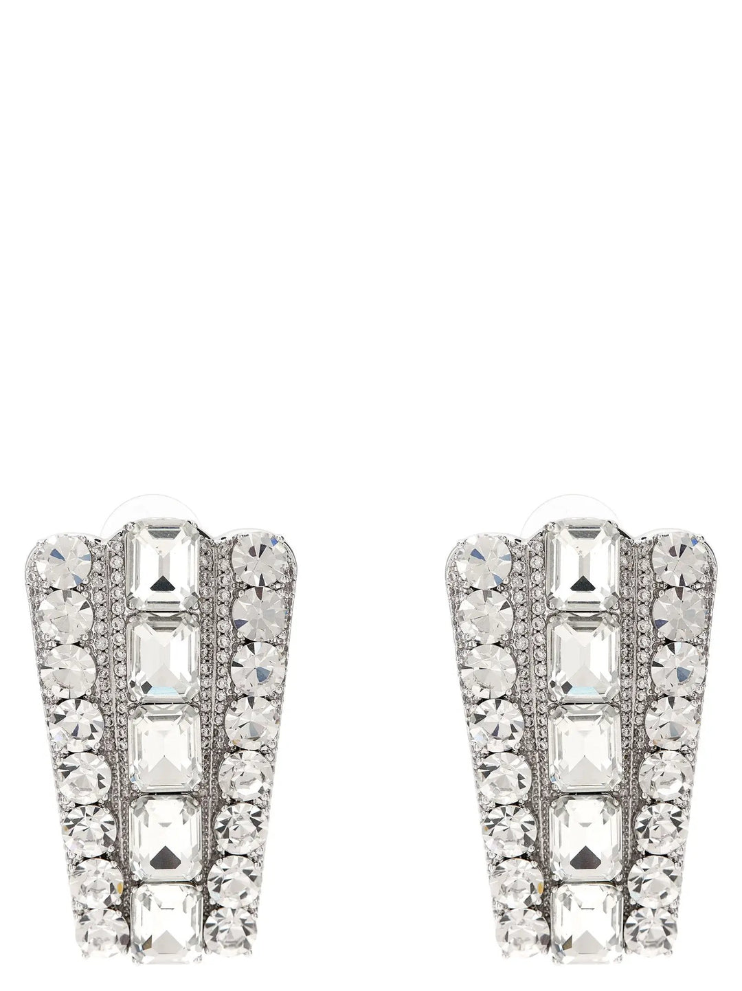 Self-Portrait Silver Cotton Earrings