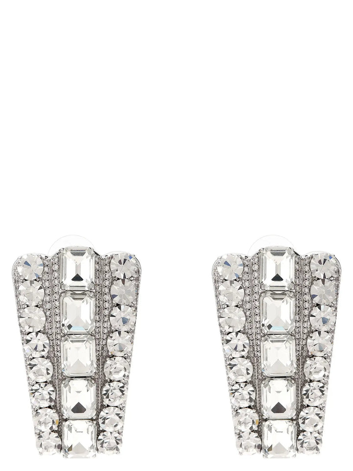 Self-Portrait Silver Cotton Earrings